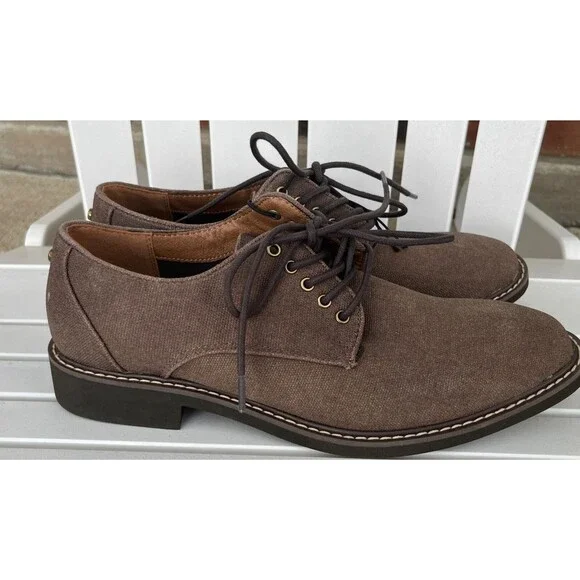 GUESS BROWN DRESS SHOES with LACES MEN'S SIZE 8